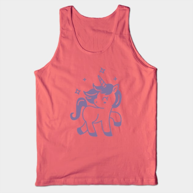 Happy Unicorn Tank Top by ALi